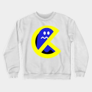 PacBuster Version 2 8-bit Edition - Ghostbusters style Pacman Logo! Crewneck Sweatshirt